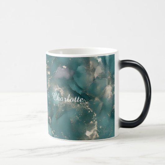 Personalized Luxury Marble Pattern Custom Name Mug モーフィングマグカップ (右)