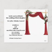 Personalized Luxury Wedding Invite Template"  シーズンポストカード (裏面)