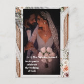 Personalized Luxury Wedding Invite Template"  シーズンポストカード (正面)