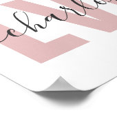 Personalized LVN Licensed Vocational Nurse Chic ポスター (角)