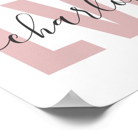 Personalized LVN Licensed Vocational Nurse Chic ポスター (角)