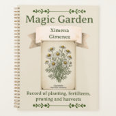 Personalized Magic Garden Journal - Chamomile プランナー手帳 (正面)