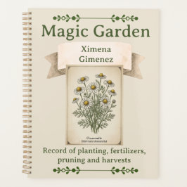 Personalized Magic Garden Journal - Chamomile プランナー手帳