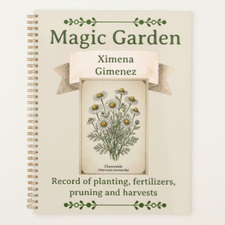 Personalized Magic Garden Journal - Chamomile プランナー手帳