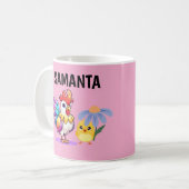 Personalized Magical Rooster Mug コーヒーマグカップ (正面左)