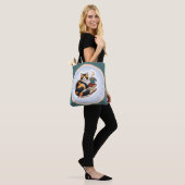 Personalized Magical Teal Calico Cat Bookworm Tote トートバッグ (モデル)