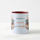 Personalized Magical Teal Calico Cat & Coffee Mug マグカップ (中央)
