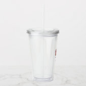 Personalized Magical Tie Dye Unicorn Coquette Bow アクリルタンブラー (右)