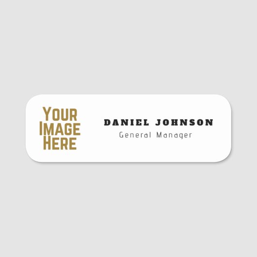 Personalized Magnetic Company Employee Name Tag 名札 (正面)