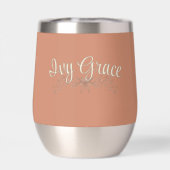 Personalized Maid Of Honor Rustic Boho Wildflowers (背面)