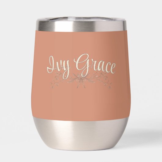 Personalized Maid Of Honor Rustic Boho Wildflowers (背面)