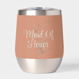 Personalized Maid Of Honor Rustic Boho Wildflowers