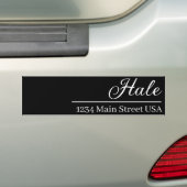 Personalized Mailbox Decal: Last Name & Address バンパーステッカー (車上)