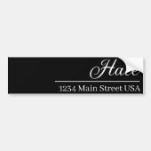 Personalized Mailbox Decal: Last Name & Address バンパーステッカー (正面)