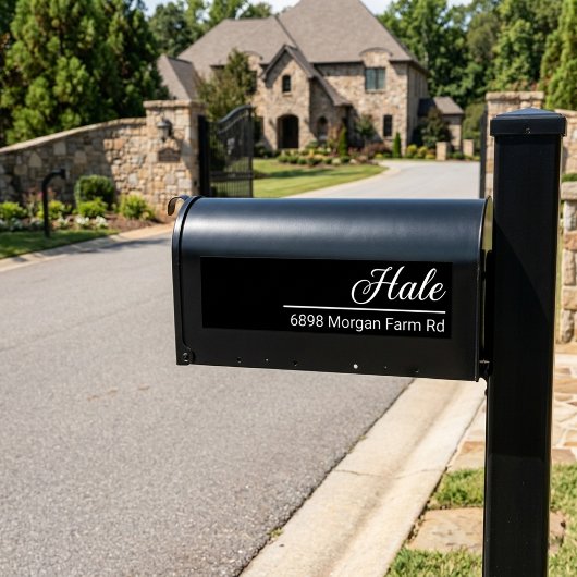 Personalized Mailbox Decal: Last Name & Address バンパーステッカー