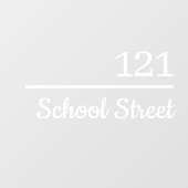 Personalized Mailbox Number and Address ウィンドウサイン (シート)