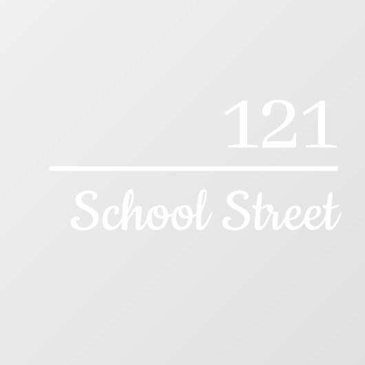 Personalized Mailbox Number and Address ウィンドウサイン (シート)