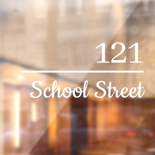 Personalized Mailbox Number and Address ウィンドウサイン (シート2)