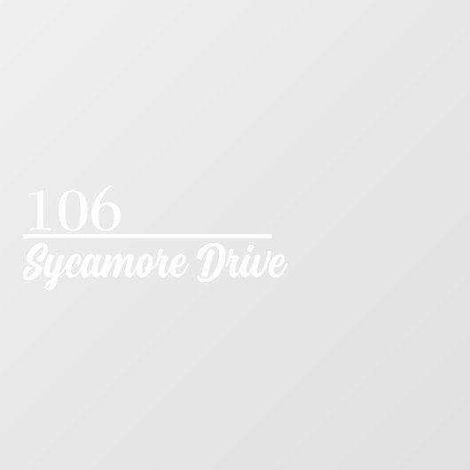 Personalized Mailbox Sticker Custom Name Address ウィンドウサイン (シート)