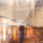 Personalized Mailbox Sticker Custom Name Address ウィンドウサイン (シート2)