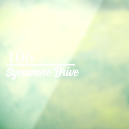 Personalized Mailbox Sticker Custom Name Address ウィンドウサイン (シート3)