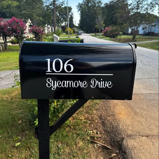 Personalized Mailbox Sticker Custom Name Address ウィンドウサイン