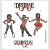 Personalized Majorette / 3- Style Sheer White #1 シール (シート)