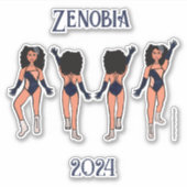 Personalized Majorette / Dancer Stickers Indigo #2 シール (正面)