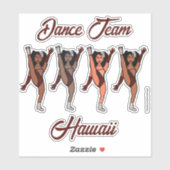 Personalized Majorette / Dancer Stickers Merlot シール (シート)