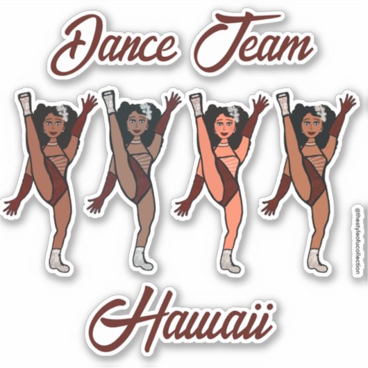 Personalized Majorette / Dancer Stickers Merlot シール (正面)