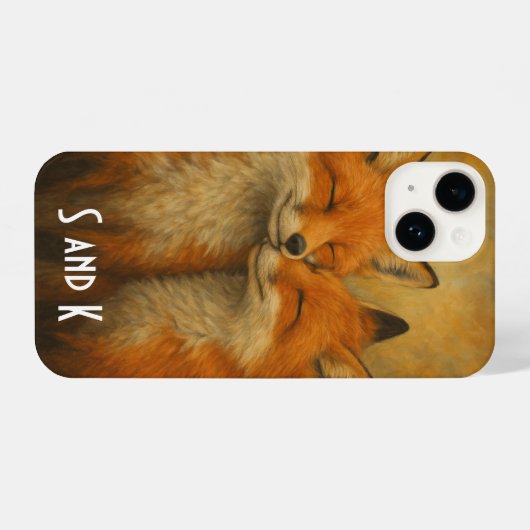 Personalized Making Memories Together S K Valentin iPhoneケース (裏面横)