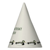 Personalized Mallard Duck Birthday パーティーハット (右)