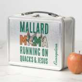 Personalized MALLARD MAMA Duck Mom メタルランチボックス (インサイチュ)