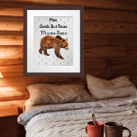 Personalized Mama Bear Mother's Day Party ポスター<br><div class="desc">This design is made to show your mother how much you care. It is well-known that the mama bear will fiercely protect her cubs at any cost. If this reminds you of your mother or wife then this poster is for you. The words above the Mama Bear can be changed...</div>