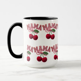 Personalized “Mama” Cherry Print – Funny Kitchen T マグカップ