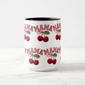 Personalized “Mama” Cherry Print – Funny Kitchen T マグカップ (中央)