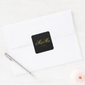 Personalized Mama Est Stylish Square Sticker スクエアシール (封筒)