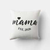 Personalized Mama Est Year Custom Gift For Mommy クッション (裏面)
