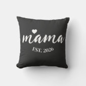 Personalized Mama Est Year Custom Gift For Mommy クッション (正面)
