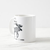 Personalized Mama Moose Mug | Mother’s Day コーヒーマグカップ (正面左)