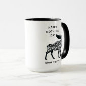 Personalized Mama Moose Mug | Mother’s Day マグカップ (正面右)