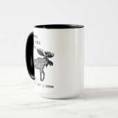 Personalized Mama Moose Mug | Mother’s Day マグカップ (正面左)