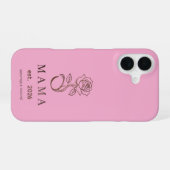 Personalized MAMA Rose Blush iPhone 16 Case 16ケース (裏面横)
