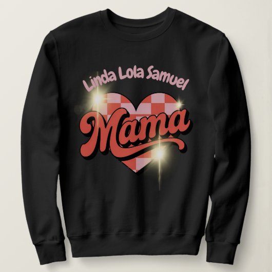 Personalized Mama sweatshirt  スウェットシャツ (デザイン正面)