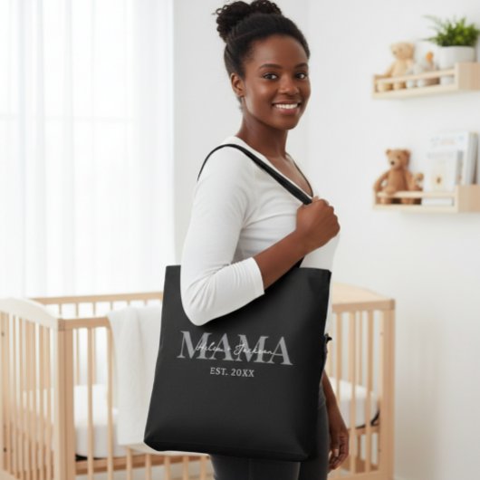 Personalized Mama Tote Bag with Name and Year トートバッグ