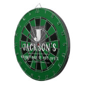 Personalized Man Cave Custom Bar Name ダーツボード (正面右)