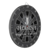 Personalized Man Cave Custom Bar Name ダーツボード (正面左)