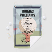 Personalized Man Myth Legend Classic ゴルフタオル (インサイチュ)