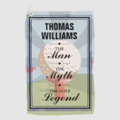 Personalized Man Myth Legend Classic ゴルフタオル (正面)