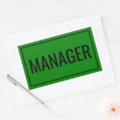 Personalized Manager Stickers for Work Supplies 長方形シール (封筒)
